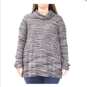 Kate & Sam Space Dye Cowl long sleeve